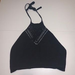 Kendall and Kylie crochet tie back crop top
